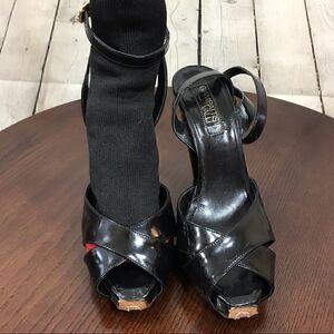 6.5 Ankle Strap Platform Sandals Giambatista Valli